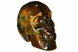 Polished Tiger's Eye Skull - Crystal Skull #111816-2